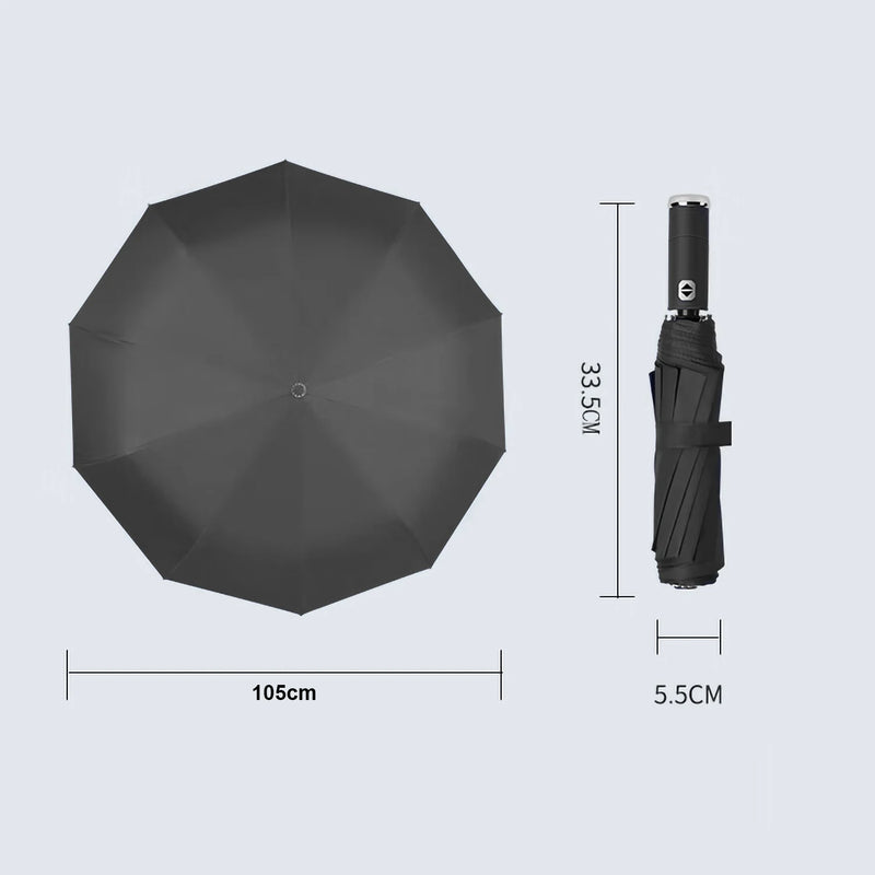 Guarda-Chuva Automático Dobrável com LED